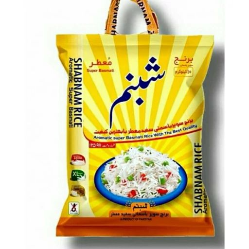 برنج پاکستانی شبنم (کیسه 10 کیلویی)